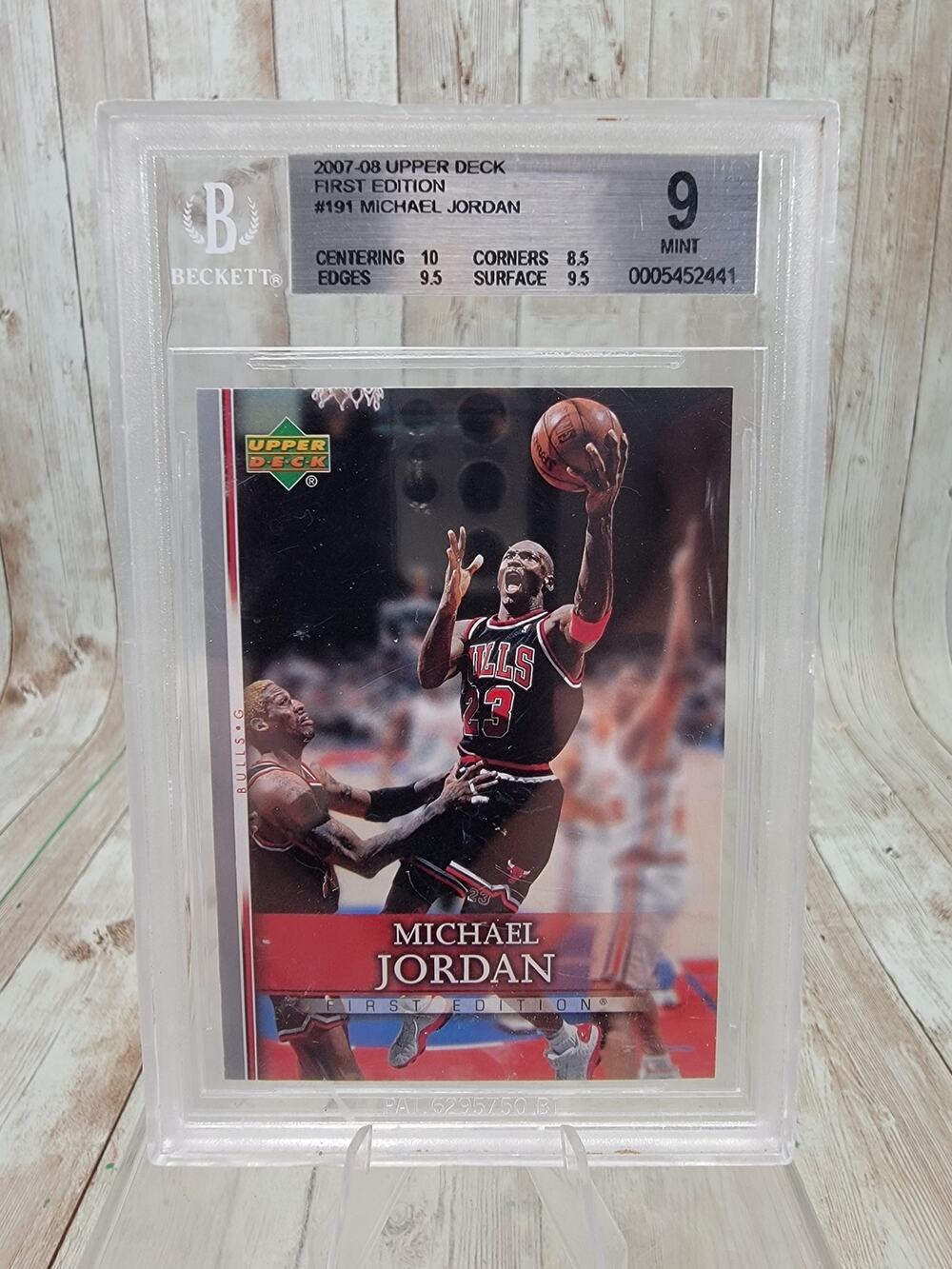 2007-08 Upper Deck Michael Jordan #191 Bulls Beckett 9